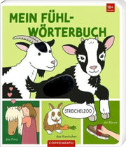 ''Mein Fühl-Wörterbuch, Streichelzoo'' Sensory Board Book, German